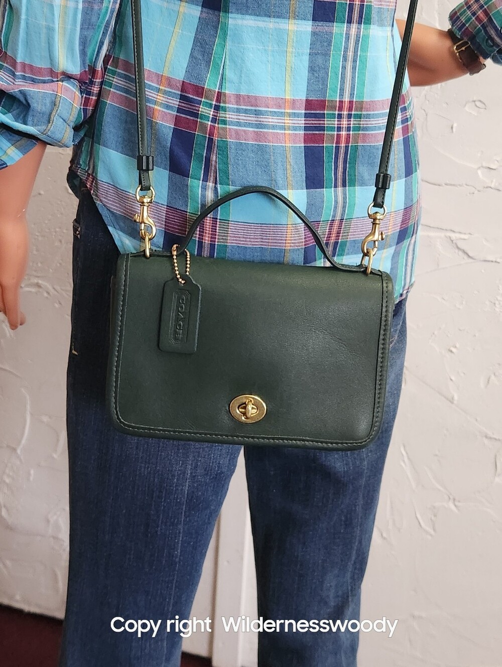 Coach Casino Bag 1994, Forest Green, Made In USA